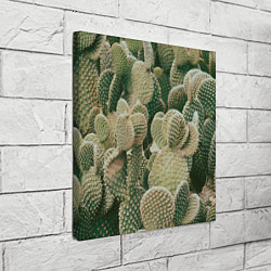 Холст квадратный Поле кактусов, цвет: 3D-принт — фото 2