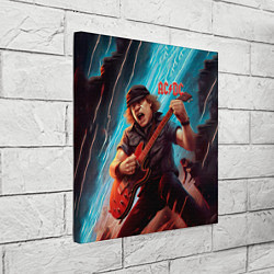 Холст квадратный ACDC rock music, цвет: 3D-принт — фото 2