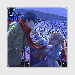 Холст квадратный Toradora Тайга Рюдзи, цвет: 3D-принт — фото 2