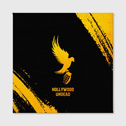 Холст квадратный Hollywood Undead - gold gradient, цвет: 3D-принт — фото 2
