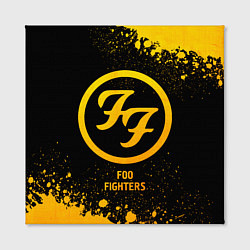 Холст квадратный Foo Fighters - gold gradient, цвет: 3D-принт — фото 2