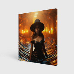 Холст квадратный Красавица ведьма, цвет: 3D-принт