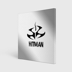 Картина квадратная Hitman glitch на светлом фоне