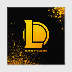 Холст квадратный League of Legends - gold gradient, цвет: 3D-принт — фото 2