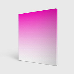 Холст квадратный Розово-белый градиент, цвет: 3D-принт