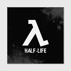 Холст квадратный Half-Life glitch на темном фоне, цвет: 3D-принт — фото 2