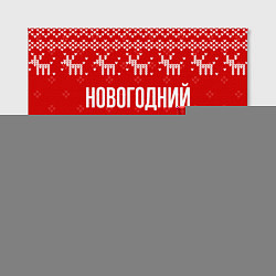 Холст квадратный Новогодний фотограф: свитер с оленями, цвет: 3D-принт — фото 2