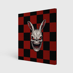 Холст квадратный Зубастый кролик, цвет: 3D-принт