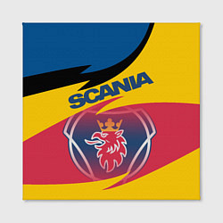 Холст квадратный Scania logo, цвет: 3D-принт — фото 2