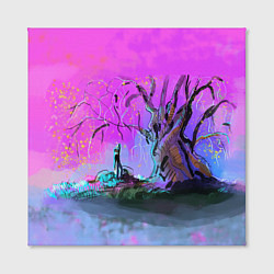 Холст квадратный Волшебное дерево, цвет: 3D-принт — фото 2