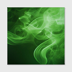 Холст квадратный Зеленый дым, цвет: 3D-принт — фото 2