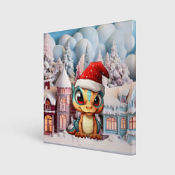 Холст квадратный Маленький дракончик 2024 год, цвет: 3D-принт