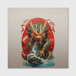 Холст квадратный Японский морской дракон, цвет: 3D-принт — фото 2