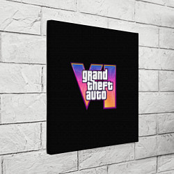 Холст квадратный Grand Theft Auto 6, цвет: 3D-принт — фото 2