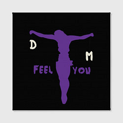 Холст квадратный Depeche Mode - I Feel You силуэт, цвет: 3D-принт — фото 2