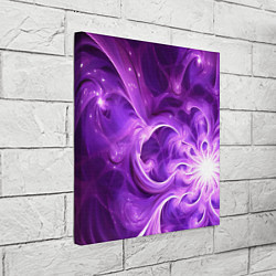 Холст квадратный Фиолетовая фрактальная абстракция, цвет: 3D-принт — фото 2