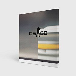 Холст квадратный Counter Strike go - shooter video game, цвет: 3D-принт