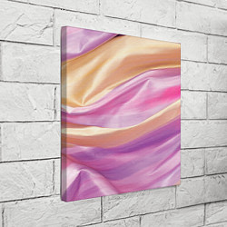 Холст квадратный Нежный розовый и желтый, цвет: 3D-принт — фото 2