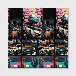 Холст квадратный Japanese jdm art, цвет: 3D-принт — фото 2