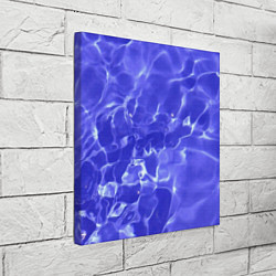 Холст квадратный Синяя вода текстура, цвет: 3D-принт — фото 2