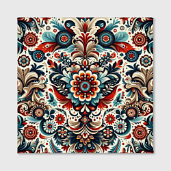 Холст квадратный Словенский паттерн, цвет: 3D-принт — фото 2