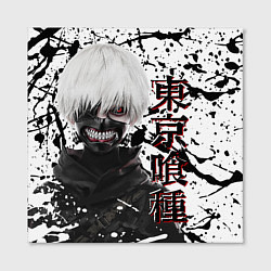 Холст квадратный Kaneki Ken - Токийский Гуль, цвет: 3D-принт — фото 2