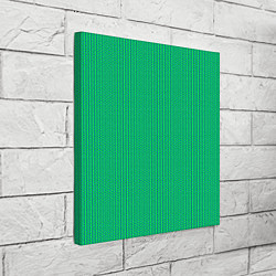 Холст квадратный Паттерн салатовый шестигранник, цвет: 3D-принт — фото 2