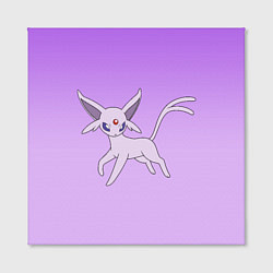 Холст квадратный Espeon Pokemon - розовая кошка покемон, цвет: 3D-принт — фото 2