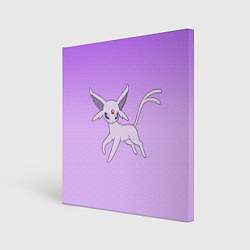 Холст квадратный Espeon Pokemon - розовая кошка покемон, цвет: 3D-принт