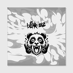 Холст квадратный Blink 182 рок панда на светлом фоне, цвет: 3D-принт — фото 2