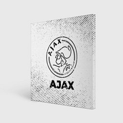 Холст квадратный Ajax с потертостями на светлом фоне, цвет: 3D-принт