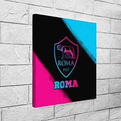 Холст квадратный Roma - neon gradient, цвет: 3D-принт — фото 2