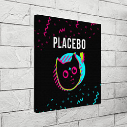 Холст квадратный Placebo - rock star cat, цвет: 3D-принт — фото 2
