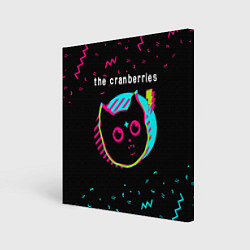 Холст квадратный The Cranberries - rock star cat, цвет: 3D-принт