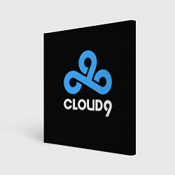 Холст квадратный Cloud9 - esports logo, цвет: 3D-принт