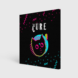 Холст квадратный The Cure - rock star cat, цвет: 3D-принт