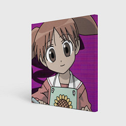 Холст квадратный Azumanga Daioh Тиё Михама, цвет: 3D-принт