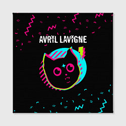 Холст квадратный Avril Lavigne - rock star cat, цвет: 3D-принт — фото 2