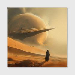 Холст квадратный Пустыня и космический корабль - Дюна, цвет: 3D-принт — фото 2