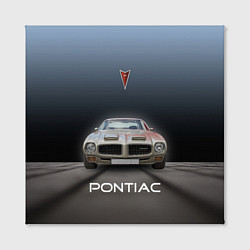 Холст квадратный Американский масл-кар Pontiac, цвет: 3D-принт — фото 2
