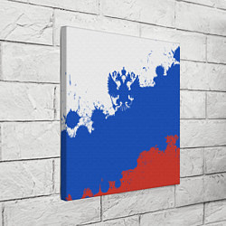 Холст квадратный Российский триколор и герб, цвет: 3D-принт — фото 2