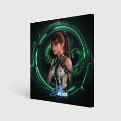 Холст квадратный Stellar Blade Eve green, цвет: 3D-принт