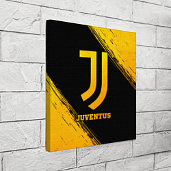 Холст квадратный Juventus - gold gradient, цвет: 3D-принт — фото 2