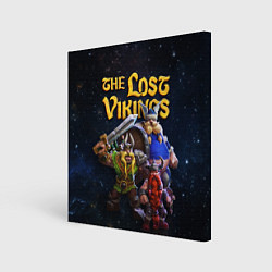 Холст квадратный The lost vikings - interplay, цвет: 3D-принт