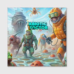 Холст квадратный Abiotic Factor монстры, цвет: 3D-принт — фото 2