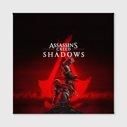 Холст квадратный Главные герои Assassins creed shadows, цвет: 3D-принт — фото 2