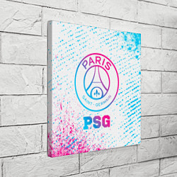 Холст квадратный PSG neon gradient style, цвет: 3D-принт — фото 2