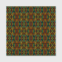 Холст квадратный Яркий африканский узор, цвет: 3D-принт — фото 2