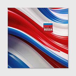 Холст квадратный Герб России на абстрактном фоне, цвет: 3D-принт — фото 2