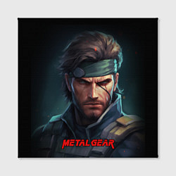 Холст квадратный Веном Снейк из игры Metal gear, цвет: 3D-принт — фото 2